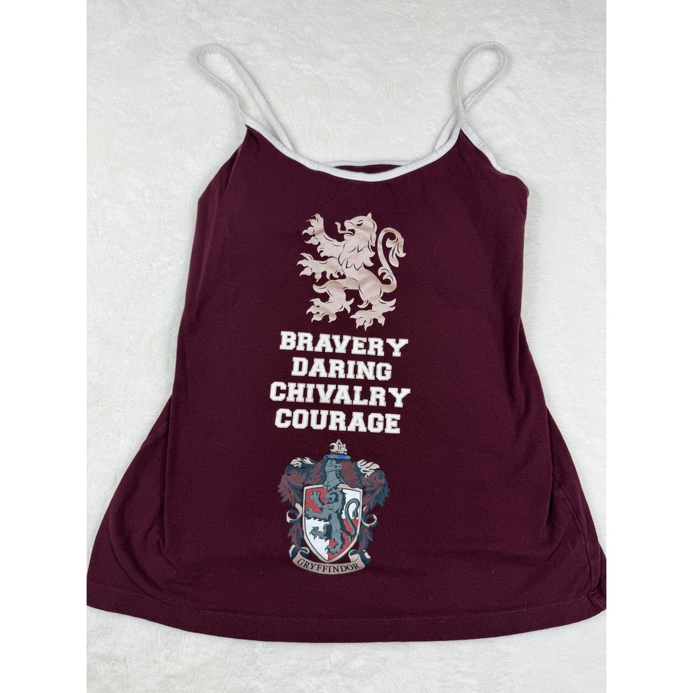 Harry Potter Gryffindor Burgundy Cami Tank Top Large US 10-12